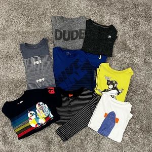 Boys long sleeve/short sleeve shirts size 4/5 Nike Crew Cuts